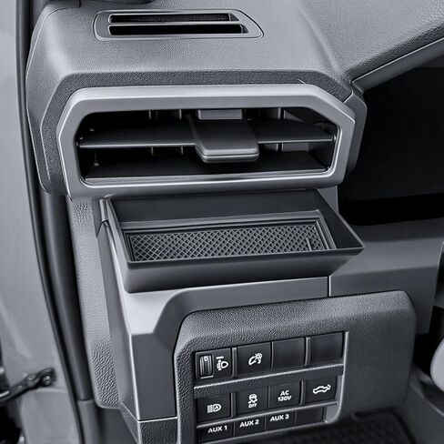 صينية تنظيم وحدة التحكم المركزية من RUNROAD متوافقة مع 2024-2026 Toyota Tacoma 4-Door/ 2025 2026 4Runner، صينية درج وحدة التحكم فتحة تهوية لسائقي Tacoma 4Runner (ليس لبابين) in Saudi Arabia