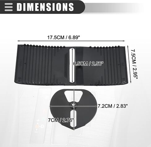 غطاء منزلق لوحدة التحكم المركزية Motoforti، غطاء مقبض ناقل الحركة، لسيارة Lexus IS250 IS350 2005، بلاستيك، 35975-53020، أسود، مجموعة واحدة in Kuwait