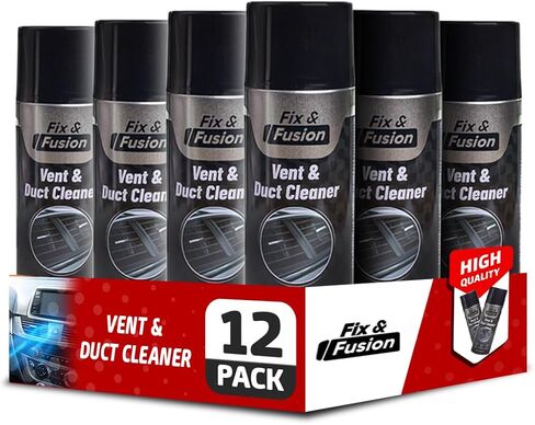 فيكس آند فيوجن منظف فتحات مكيف الهواء ومجاري الهواء | بخاخ رغوي لمكيف هواء السيارة | ينعش وينظف الغبار المتراكم | تركيبة سريعة لا تحتاج للشطف | تجديد وتفصيل أنظمة التدفئة والتهوية وتكييف الهواء للسيارات in Kuwait