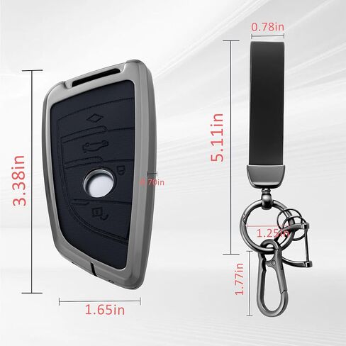 Key Fob Cover with Heavy-duty Keychain for BMW 3 4 5 6 7 Series X1 X2 X3 X4 X5 X6 Classic in Kuwait