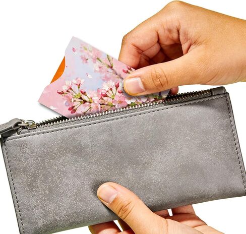 peacoblue 20Pcs RFID Blocking Sleeves for Credit Cards, 4 Stlye Scenery and Plants RFID Card Holder Protector - Identity Theft Protection Perfect Gifts for Men Women Travel Essentials Accessories in Saudi Arabia