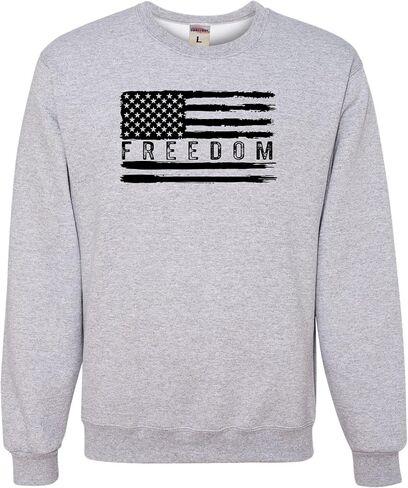 Go All Out Flag Freedom USA United States Of America Pride Mens Youth Sweatshirt Crewneck in Kuwait