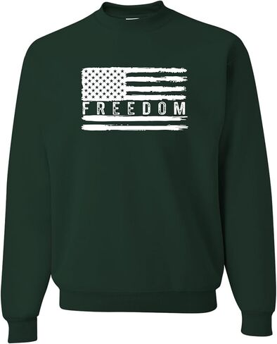 Go All Out Flag Freedom USA United States Of America Pride Mens Youth Sweatshirt Crewneck in Kuwait