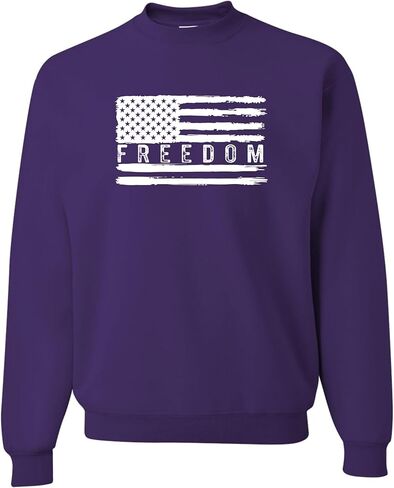 Go All Out Flag Freedom USA United States Of America Pride Mens Youth Sweatshirt Crewneck in Kuwait