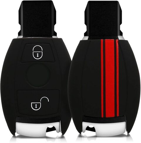 kwmobile Silicone Key Fob Cover Compatible with Mercedes-Benz 2 Button Car Key (only Keyless Go) in Saudi Arabia