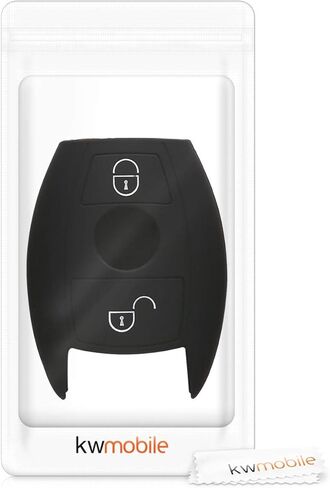 kwmobile Silicone Key Fob Cover Compatible with Mercedes-Benz 2 Button Car Key (only Keyless Go) in Saudi Arabia