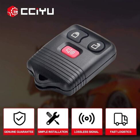 Cciyu CWTWB1U331 دخول بدون مفتاح عن بعد مفتاح السيارة فوب الفرس الارسال إنذار 1X 3 أزرار يناسب فورد إيدج لـ F150 98-16 لـ M azda لـ L incoln لـ F ord لسلسلة M ercury CWTWB1U331 in Saudi Arabia