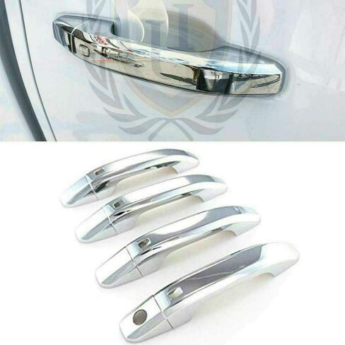 مرآة نصف علوية مطلية بالكروم الثلاثي من ALP + مع 4 أغطية مقبض فتحات مفاتيح ذكية متوافقة مع 2014-2020 تشيفي تاهو سوبربان in Kuwait