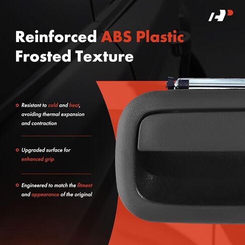 A-Premium 2-Pc Front Exterior Door Handles - Compatible with Chevy & GMC Models - 2003-2009 Express Savana 1500 2500 3500 4500 Van - Textured Black, Left and Right, Driver and Passenger Side in Saudi Arabia