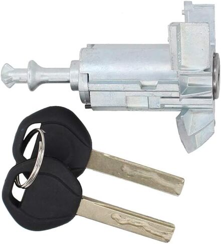 NewYall Front Left LH Driver Side Door Lock Cylinder Barrel with 2 Keys for BMW X5 2000-2006 in Kuwait