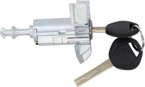 NewYall Front Left LH Driver Side Door Lock Cylinder Barrel with 2 Keys for BMW X5 2000-2006 in Kuwait