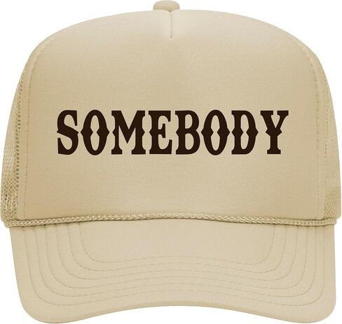 Somebody's Problem Foam Mesh Trucker Hat Cowboy Matching Trucker Hat for Couples in Saudi Arabia