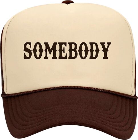 Somebody's Problem Foam Mesh Trucker Hat Cowboy Matching Trucker Hat for Couples in Saudi Arabia