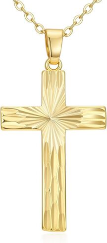 14K الذهب الصليب قلادة المرأة Elegent الذهب الصليب قلادة قلادة لذيذ الإيمان المجوهرات الدينية هدية in Saudi Arabia