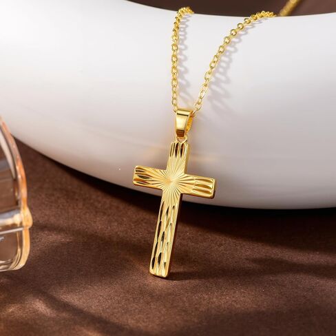14K الذهب الصليب قلادة المرأة Elegent الذهب الصليب قلادة قلادة لذيذ الإيمان المجوهرات الدينية هدية in Saudi Arabia