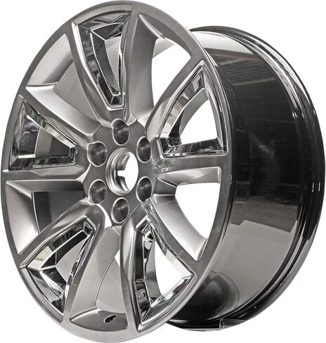 New 22 Inch 22" 22x9" Premium Hyper Grey with Chrome Inserts and Machined Aluminum Alloy Wheel Rim for 2015-2019 Chevrolet Tahoe and Suburban | ALY05696U78N in Kuwait