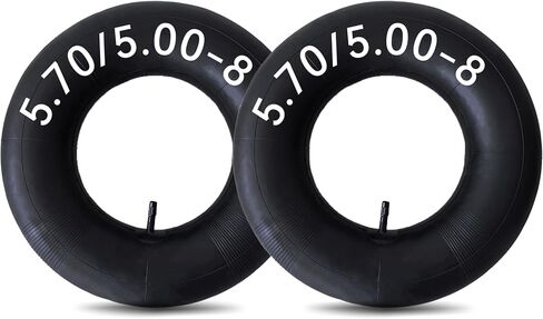 2-Pack 5.00-8 Inner Tube, Straight Valve Stem for Lawn Mower, Golf Cart, Utility Trailer and Mobility Scooter Tires in Kuwait