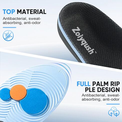 Comfort Adult Shoe Insoles, Arch Support & Shock Absorption, Foot Discomfort Relief Inserts for Flat Feet, Work Boots, 1 Pair, Everyday Use - Unisex (Women 6-7.5) in Saudi Arabia
