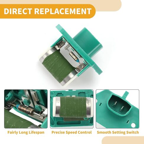 HVAC Blower Motor Resistor Heater Blower Resistor for Ford for Mustang 4.6L V8 Engine 2001-2004 Metal ABS Green in Saudi Arabia