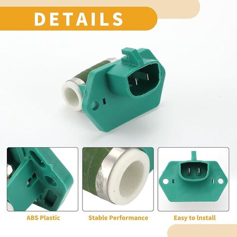 HVAC Blower Motor Resistor Heater Blower Resistor for Ford for Mustang 4.6L V8 Engine 2001-2004 Metal ABS Green in Saudi Arabia