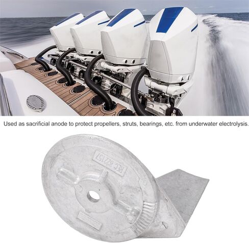 Boat Marine Motor Trim Tab Anode, 822157T2 Compatible with 25-50 2 Stroke and 4 Stroke 1997-2006 in Saudi Arabia