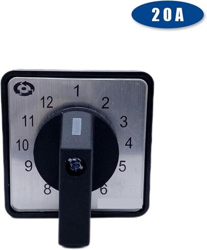 1PCS LW26-20/12 Cam Switch 1-12 Positions Universal Rotary Switches 12-gear 12-wire Twelve Poles Dual Power Motor Signal Control in Kuwait