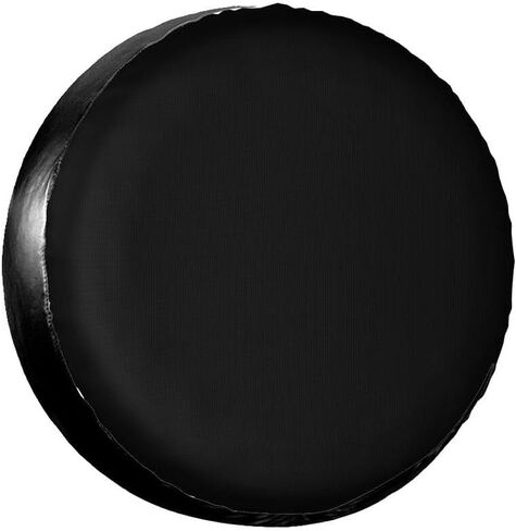 Custom Spare Tire Cover - Personalized PU Wheel Protector with Your Text/Image - Water & Dust Resistant Fit for Jeep, SUV, RV, Trailer, PureBlack-15 Inch in Saudi Arabia