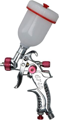 مسدس رش صغير لتغذية الجاذبية HVLP بفوهة 0.8 مم مقاس 1/4 بوصة BSP في خط مصيدة الرطوبة in Kuwait