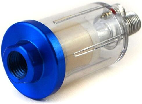 مسدس رش صغير لتغذية الجاذبية HVLP بفوهة 0.8 مم مقاس 1/4 بوصة BSP في خط مصيدة الرطوبة in Kuwait