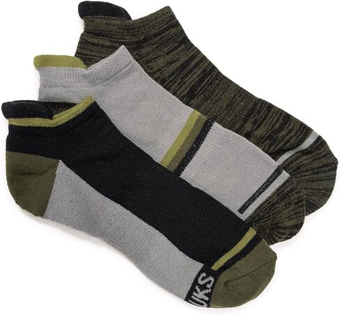 MUK LUKS mens 3 Pair Pack Cotton Low Cut Ankle Compression Socks in Saudi Arabia