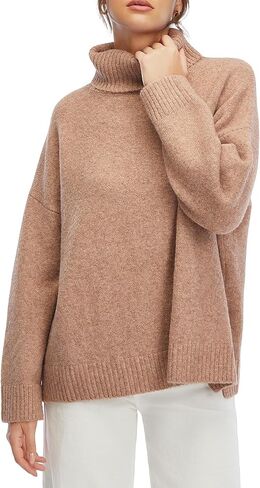 Women's Sweaters Long Sleeve Crew Neck Oversized Sweaters for Women 2025 Fall Warm Outfits Old Money Clothes in Saudi Arabia