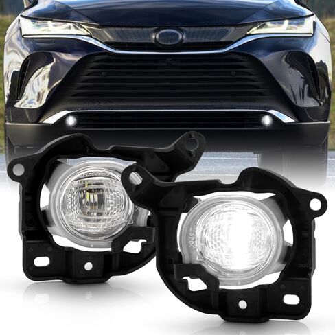 KEEKPO - For 2021 2022 2023 2024 Toyota Venza LED Bumper Fog Lights Driving Lamps w/Switch Pair Replacement Left+Right in Saudi Arabia