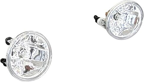 IKON MOTORSPORTS, Fog Lights Compatible With 2007-2014 Ford Mustang GT500 GT500KR, OE Style Chrome Front Bumper Left Right Side Fog Light Lamps Pair Halogen Bulbs Replacement in Saudi Arabia
