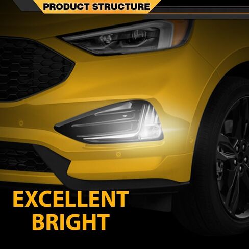 Front Driver Side Fog Light Driving Lamp Compatible with Ford Edge 2019-2024 PKT4B-15B243-AD, PKT4B15B243AD in Saudi Arabia