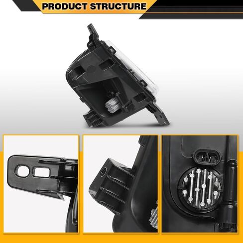 Front Driver Side Fog Light Driving Lamp Compatible with Ford Edge 2019-2024 PKT4B-15B243-AD, PKT4B15B243AD in Saudi Arabia