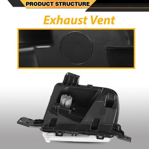 Front Driver Side Fog Light Driving Lamp Compatible with Ford Edge 2019-2024 PKT4B-15B243-AD, PKT4B15B243AD in Saudi Arabia