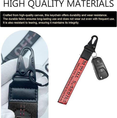 Car Key Lanyard, Fashion Embroidery Wristlet Strap Car Keys Keychain, Fabric Keychain, Universal Keys Accessories in Kuwait