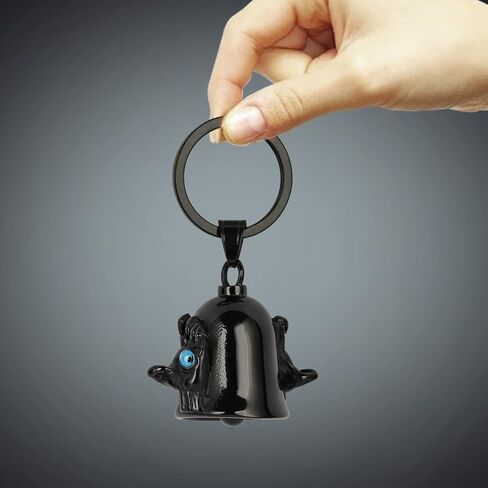 Motorcycle Bell Guardian Angel: Gremlin Bells for Motorcycles | Witch's Demon Hand Motorcycle Bells for Bikers, Evil Eye Keychain Lucky Gifts in Kuwait