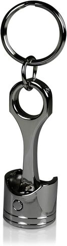 iPick Image for GMC Denali Black-Chrome Finish Engine Piston and Rod Metal Key Chain Keychain, Official Licensed in Saudi Arabia