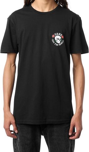 Vans Unisex Adult Skull Rosey Short-Sleeve T-Shirt | Graphic Tee, Regular Fit, Soft 100% Cotton Fabric, Durable Ribbed Collar in Saudi Arabia