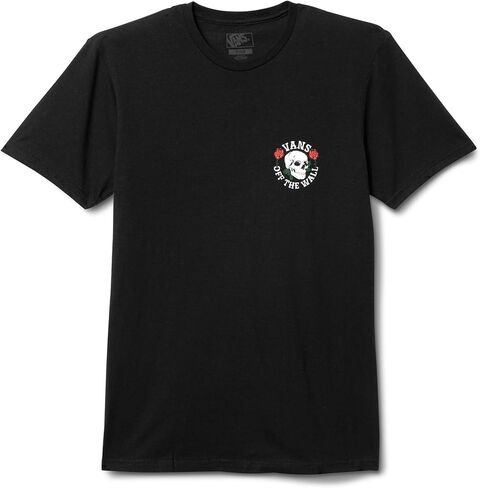 Vans Unisex Adult Skull Rosey Short-Sleeve T-Shirt | Graphic Tee, Regular Fit, Soft 100% Cotton Fabric, Durable Ribbed Collar in Saudi Arabia