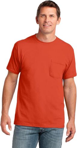 Port & Company Men's 54 oz 100% Cotton Pocket T Shirt in Kuwait