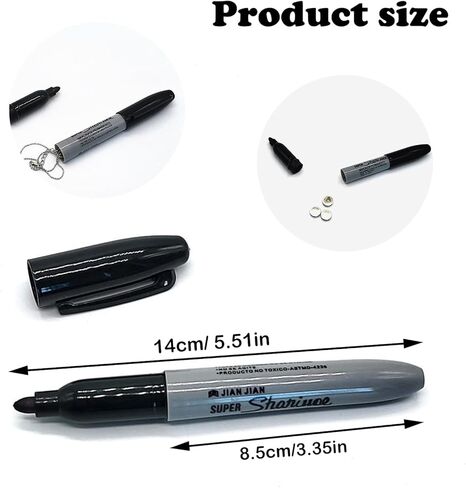 Fake Pen Diversion Safe Marker - Realistic Pen Diversion Safe - Hidden Secret Compartment Decoy Permanent Marker - Hide And Store Money Waterproof Storage Cash Holder Container Lock in Saudi Arabia
