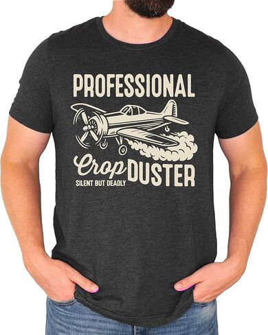 Professional Crop Duster Shirt for Men Funny Silent But Deadly T-Shirt for Adults in Saudi Arabia