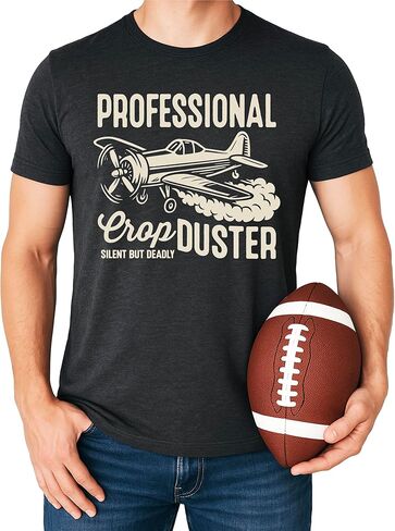 Professional Crop Duster Shirt for Men Funny Silent But Deadly T-Shirt for Adults in Saudi Arabia