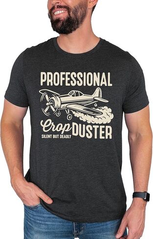 Professional Crop Duster Shirt for Men Funny Silent But Deadly T-Shirt for Adults in Saudi Arabia