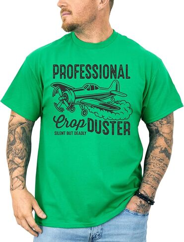 Professional Crop Duster Shirt for Men Funny Silent But Deadly T-Shirt for Adults in Saudi Arabia