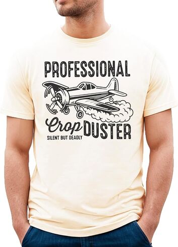 Professional Crop Duster Shirt for Men Funny Silent But Deadly T-Shirt for Adults in Saudi Arabia