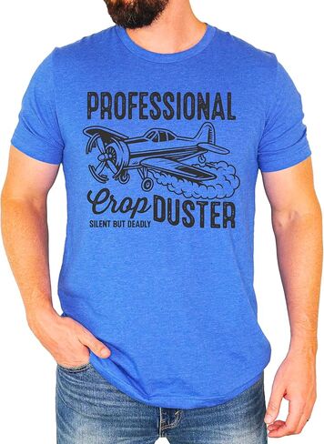 Professional Crop Duster Shirt for Men Funny Silent But Deadly T-Shirt for Adults in Saudi Arabia