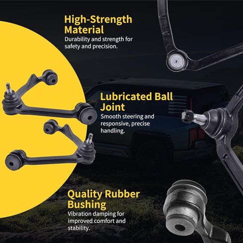 Front Upper Control Arm w/Ball Joint Fit for Ford Expedition 1997-2002 F150 1997-2003 F-250 1997-1999 Lincoln Navigator 1998-2002 K8722T K8724T - 2 Set Suspension Kit in Kuwait